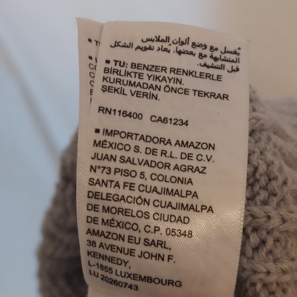 AMAZON Essentials warm gray turtleneck sweater size small - Picture 10 of 12